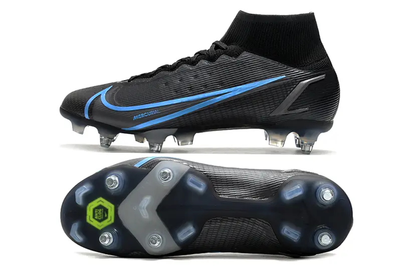 Nike Mercurial Superfly 8 Elite SG - Black/Electric Blue/Nightshade Gray