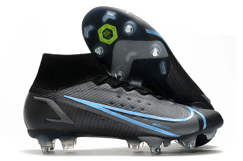 Nike Mercurial Superfly 8 Elite SG - Black/Electric Blue/Nightshade Gray
