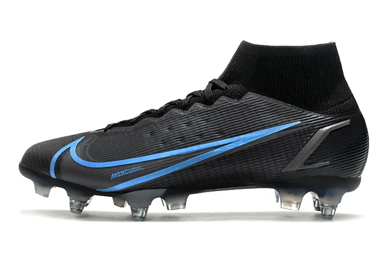 Nike Mercurial Superfly 8 Elite SG - Black/Electric Blue/Nightshade Gray