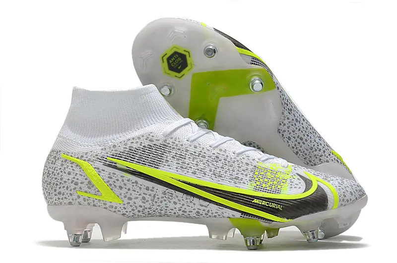 Nike Mercurial Superfly 8 Elite SG - White/Neon Green/Black