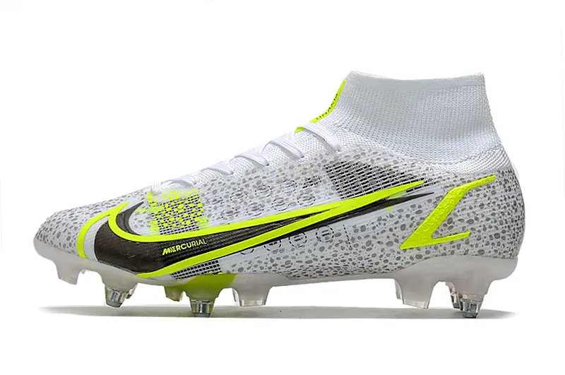 Nike Mercurial Superfly 8 Elite SG - White/Neon Green/Black