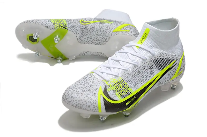 Nike Mercurial Superfly 8 Elite SG - White/Neon Green/Black