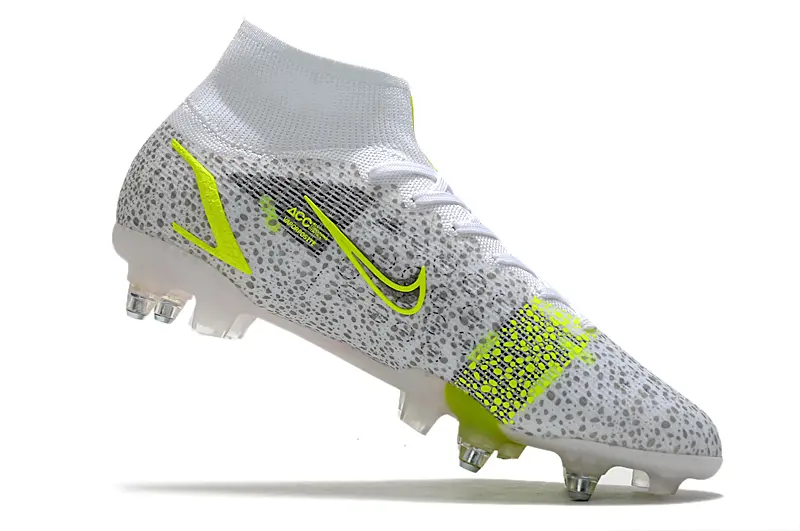 Nike Mercurial Superfly 8 Elite SG - White/Neon Green/Black