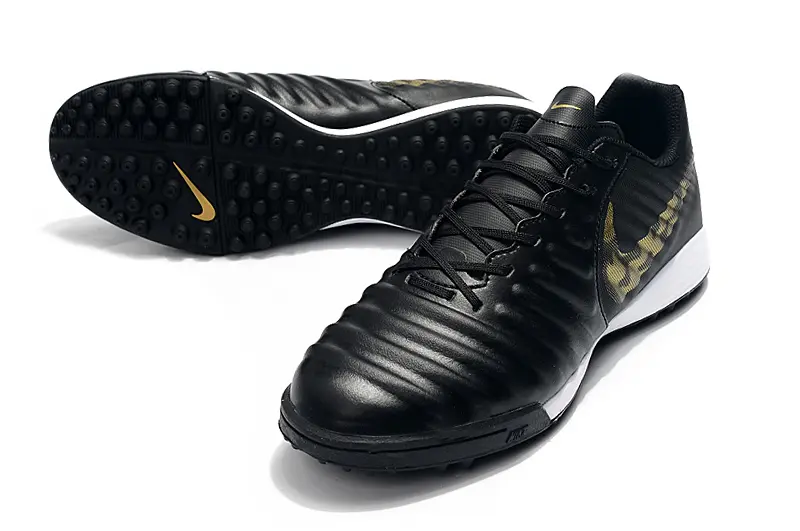 Nike Tiempo Ligera 4 TF - Black/Gold Metallic/White