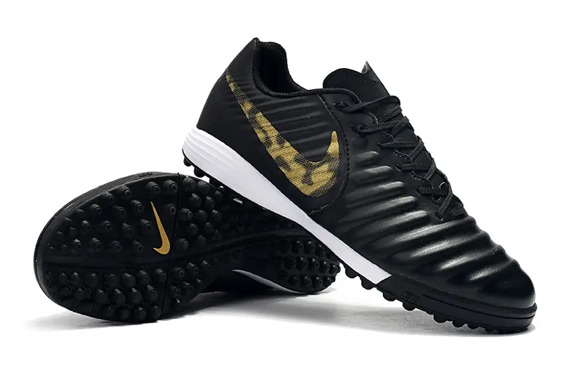 Nike Tiempo Ligera 4 TF - Black/Gold Metallic/White
