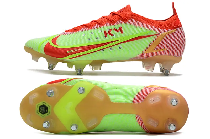 Nike Mercurial Vapor 14 Elite SG - Green/Electric Yellow/Fiery Red