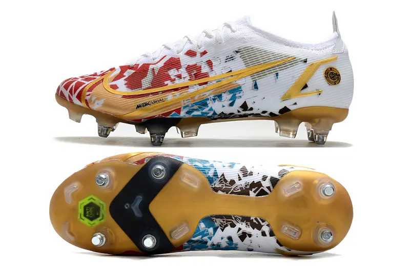 Nike Mercurial Vapor 14 Elite SG - White/Red Fusion/Golden Bright