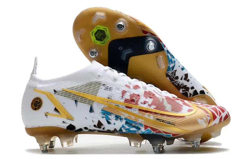 Nike Mercurial Vapor 14 Elite SG - White/Red Fusion/Golden Bright