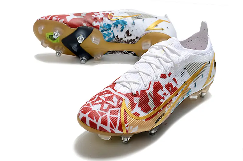 Nike Mercurial Vapor 14 Elite SG - White/Red Fusion/Golden Bright