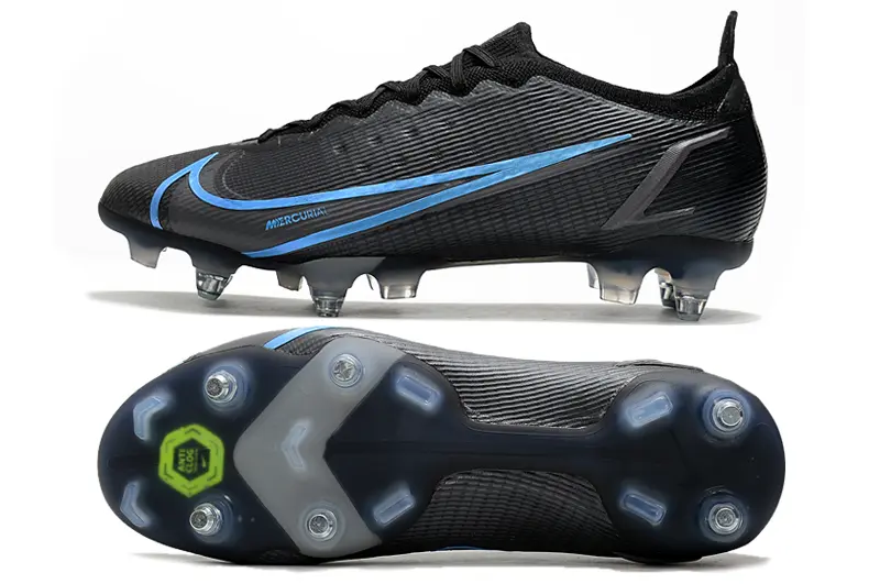 Nike Mercurial Vapor 14 Elite SG - Black/Electric Blue/Deep Charcoal