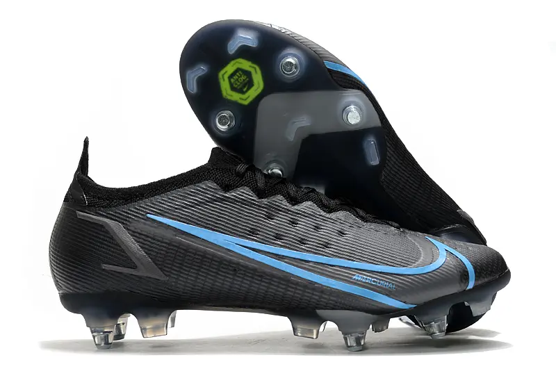 Nike Mercurial Vapor 14 Elite SG - Black/Electric Blue/Deep Charcoal