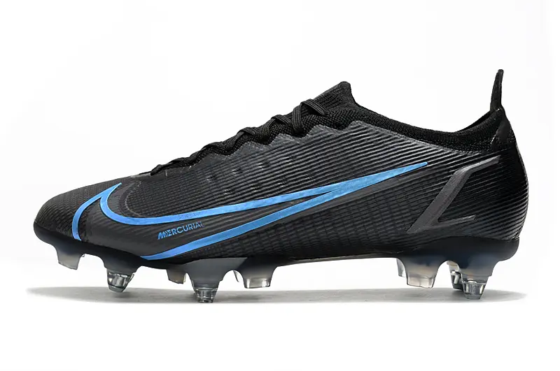 Nike Mercurial Vapor 14 Elite SG - Black/Electric Blue/Deep Charcoal