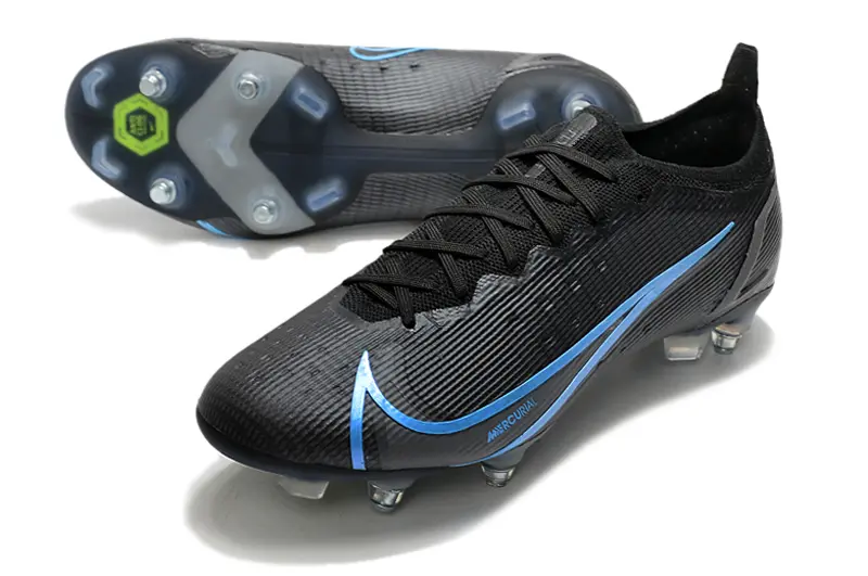Nike Mercurial Vapor 14 Elite SG - Black/Electric Blue/Deep Charcoal