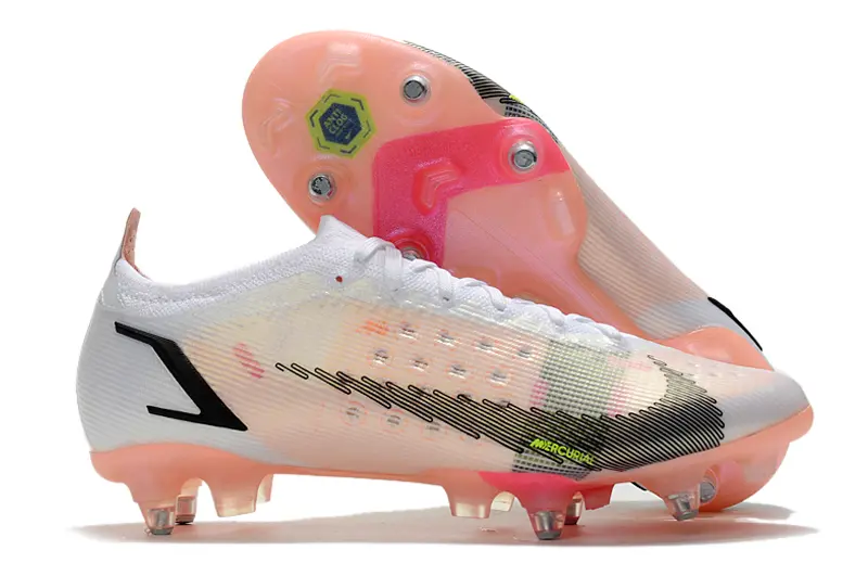 Nike Mercurial Vapor 14 Elite SG - White/Pearl White/Coral Pink
