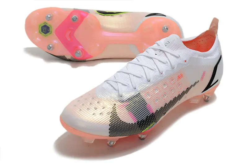Nike Mercurial Vapor 14 Elite SG - White/Pearl White/Coral Pink