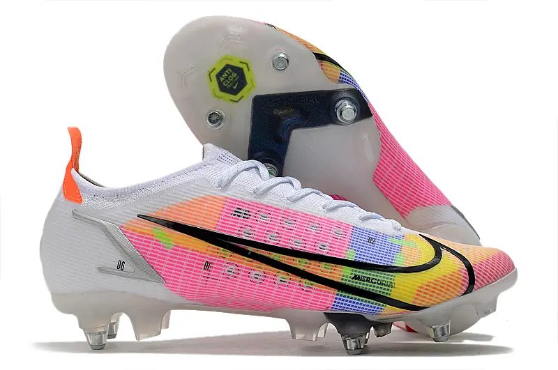 Nike Mercurial Vapor 14 Elite SG - White/Neon Pink/Orange Glow