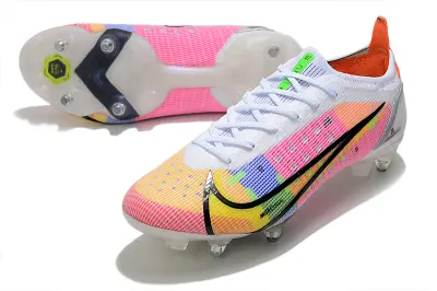 Nike Mercurial Vapor 14 Elite SG - White/Neon Pink/Orange Glow