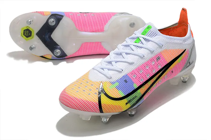 Nike Mercurial Vapor 14 Elite SG - White/Neon Pink/Orange Glow
