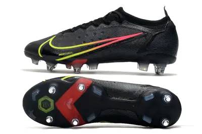 Nike Mercurial Vapor 14 Elite SG - Black/Electric Yellow/Fiery Pink