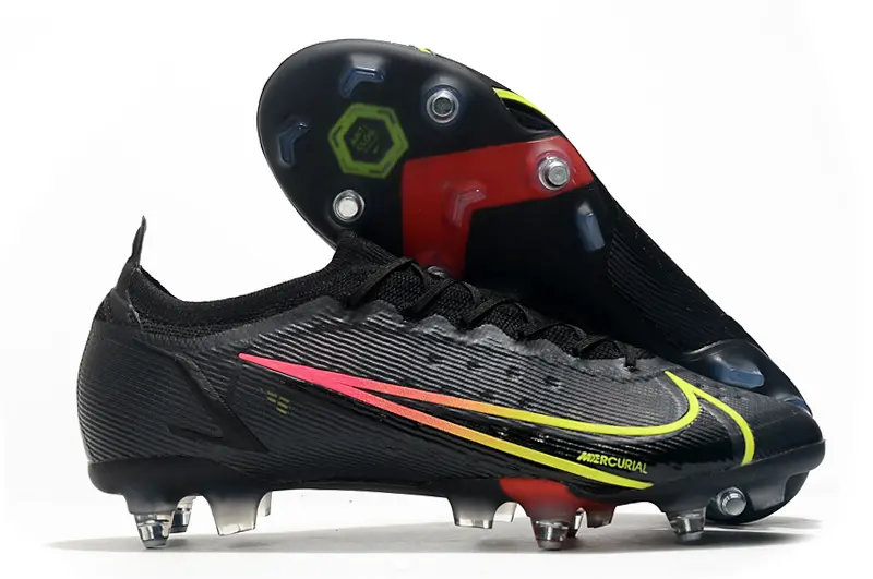 Nike Mercurial Vapor 14 Elite SG - Black/Electric Yellow/Fiery Pink
