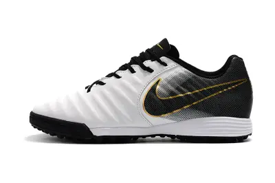 Nike Tiempo Ligera 4 TF - White/Charcoal Black/Metallic Gold