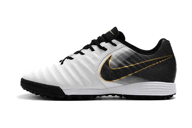 Nike Tiempo Ligera 4 TF - White/Charcoal Black/Metallic Gold
