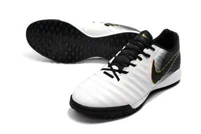 Nike Tiempo Ligera 4 TF - White/Charcoal Black/Metallic Gold