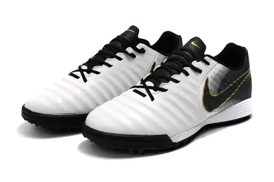 Nike Tiempo Ligera 4 TF - White/Charcoal Black/Metallic Gold