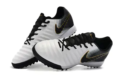 Nike Tiempo Ligera 4 TF - White/Charcoal Black/Metallic Gold
