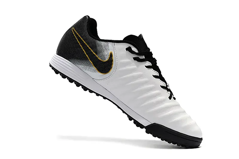 Nike Tiempo Ligera 4 TF - White/Charcoal Black/Metallic Gold