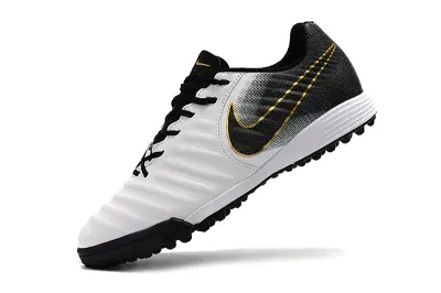 Nike Tiempo Ligera 4 TF - White/Charcoal Black/Metallic Gold