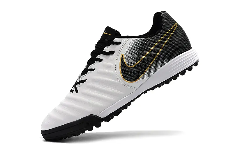Nike Tiempo Ligera 4 TF - White/Charcoal Black/Metallic Gold