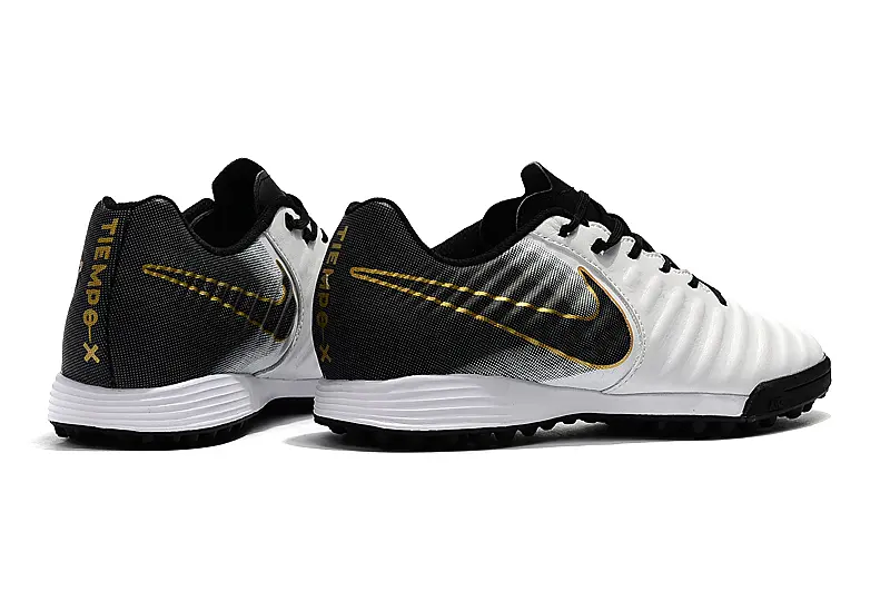 Nike Tiempo Ligera 4 TF - White/Charcoal Black/Metallic Gold