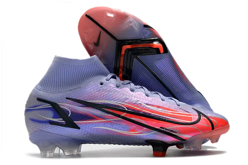 Mbappé x Nike Mercurial Superfly 8 Elite FG - Purple/Electric Orange/Sleek Blue
