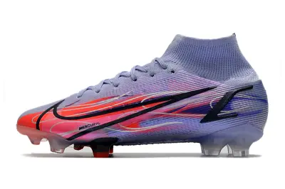 Mbappé x Nike Mercurial Superfly 8 Elite FG - Purple/Electric Orange/Sleek Blue