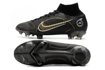 Nike Mercurial Superfly 8 Elite FG - Black/Metallic Gold/Steel Grey