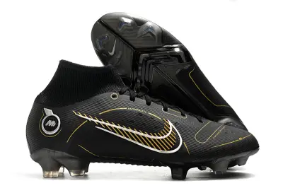 Nike Mercurial Superfly 8 Elite FG - Black/Metallic Gold/Steel Grey