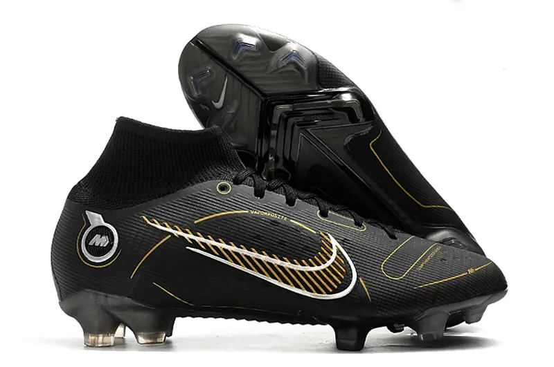 Nike Mercurial Superfly 8 Elite FG - Black/Metallic Gold/Steel Grey