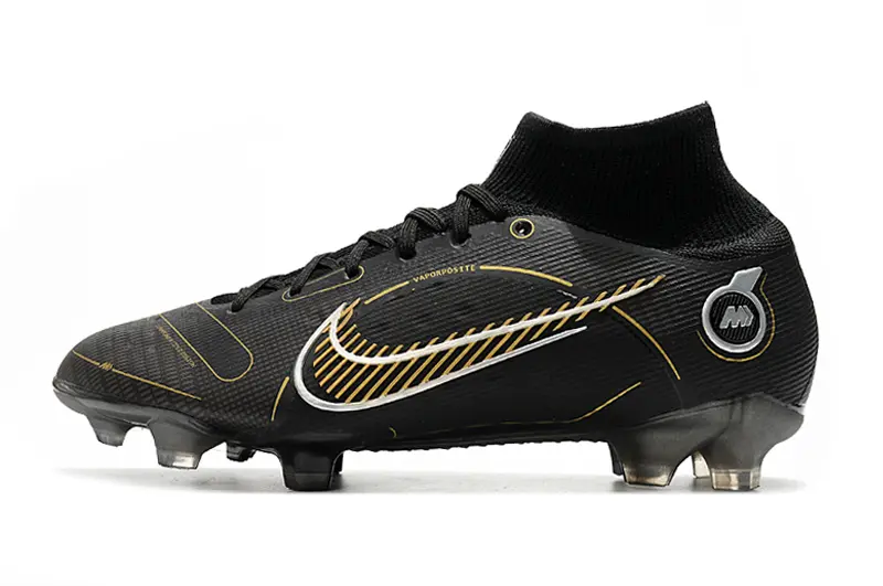 Nike Mercurial Superfly 8 Elite FG - Black/Metallic Gold/Steel Grey