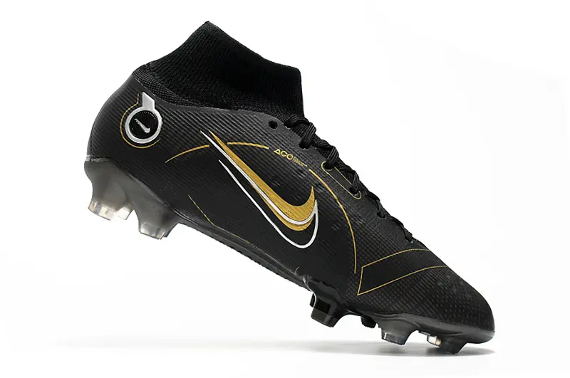 Nike Mercurial Superfly 8 Elite FG - Black/Metallic Gold/Steel Grey