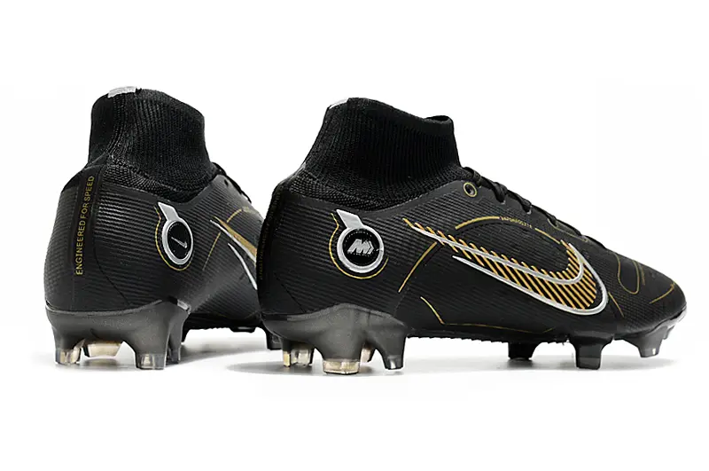Nike Mercurial Superfly 8 Elite FG - Black/Metallic Gold/Steel Grey