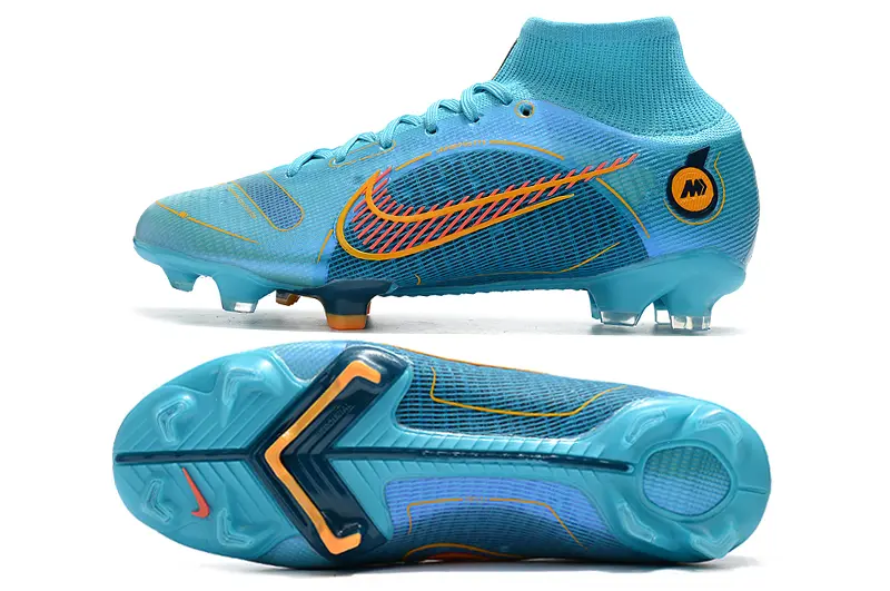 Nike Mercurial Superfly 8 Elite FG - Aqua/Electric Blue/Fiery Orange