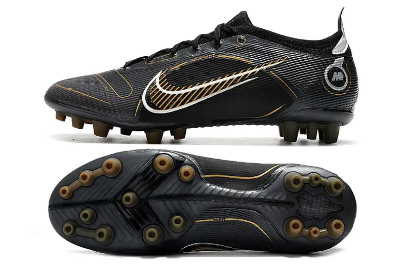 Nike Mercurial Vapor 14 Elite AG - Black/Metallic Gold/Smoke Grey