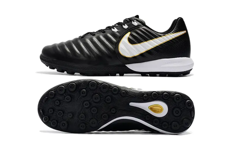 Nike Tiempox Finale TF - Black/Golden Accent/White Swoosh