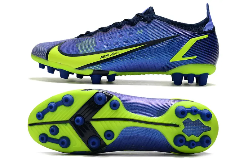 Nike Mercurial Vapor 14 Elite AG - Blue/Lime Green/Navy Blue