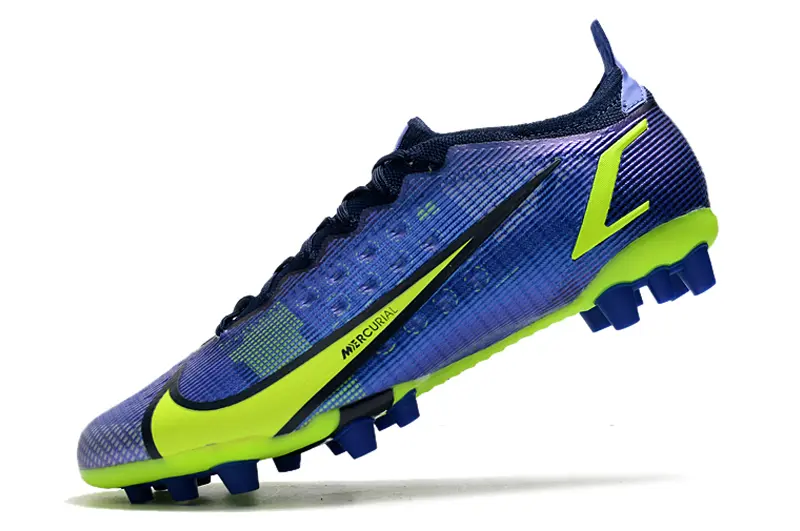 Nike Mercurial Vapor 14 Elite AG - Blue/Lime Green/Navy Blue