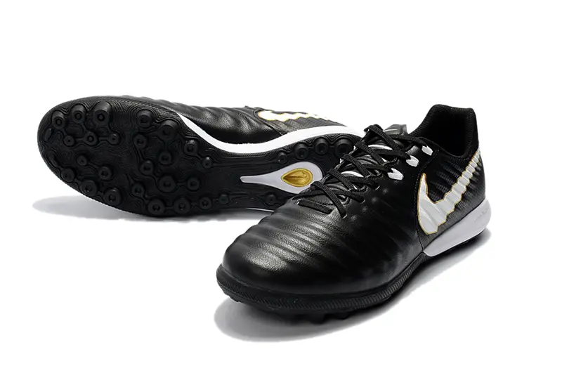Nike Tiempox Finale TF - Black/Golden Accent/White Swoosh