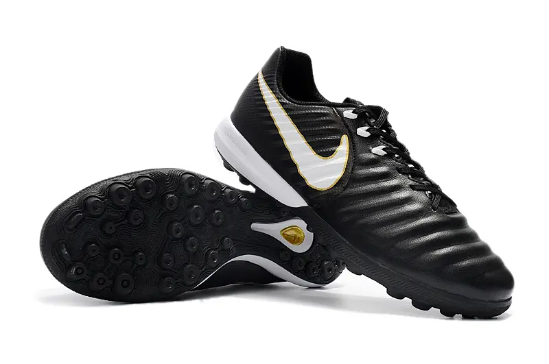 Nike Tiempox Finale TF - Black/Golden Accent/White Swoosh