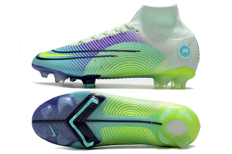 Nike Mercurial Superfly 8 Elite FG - Green/Electric Lime/Aqua Blue