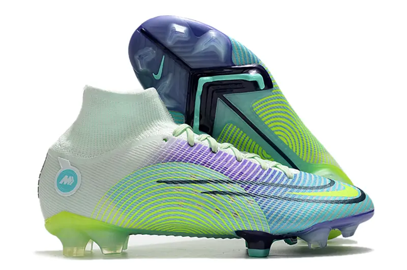 Nike Mercurial Superfly 8 Elite FG - Green/Electric Lime/Aqua Blue